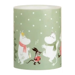 Muurla Moomin block candle LED 12,5 cm, Festive spirits Green Discount