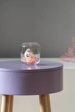 Muurla Moomin candle holder/vase 10 cm, Together Transparent Hot
