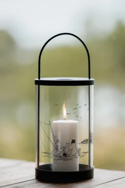 Muurla Moomin candle lantern, Sailors BlackTransparent Hot