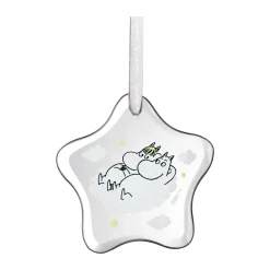 Muurla Moomin decorative hanging ornament, Snorkmaiden and Moomin Transparent Online
