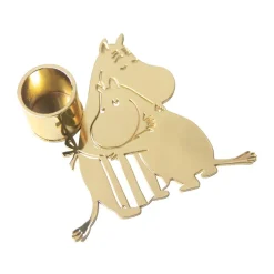 Pluto Design Moomin love candle holder, Gold Gold-coloured Best