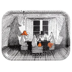 Opto Design Moomin Together tray, 27x20 cm Black