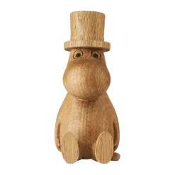 Dsignhouse x Moomin Moomin wooden decoration Moominpappa 11 cm, OAK (FSC) Beige Clearance