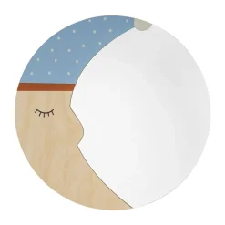 Bloomingville Moony mirror Ø40 cm, Nature moon BeigeBlue Hot