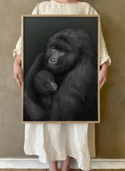 Kunskapstavlan® Mountain gorilla poster, 30x40 cm Multi Outlet