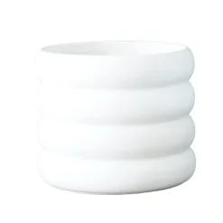 DBKD Mud flower pot , Medium, Ø 14 cm White Clearance