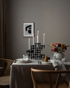 STOFF Nagel candle holder, matte Black Online