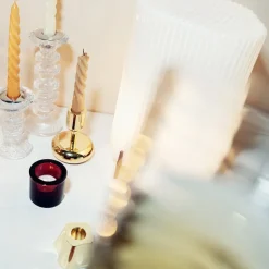 Iittala Nappula candleholder brass, small 107 mm Gold-coloured New