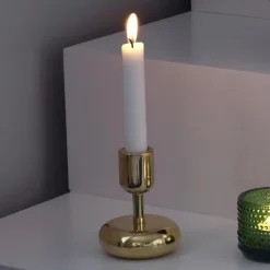 Iittala Nappula candleholder brass, small 107 mm Gold-coloured New