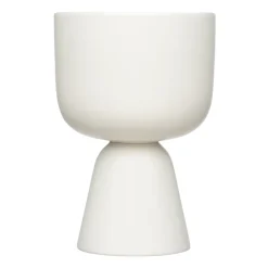 Iittala Nappula flower pot Ø15,5 cm h23 cm, White