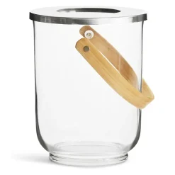 Sagaform Nature lantern with handle, Oak BeigeTransparent Best