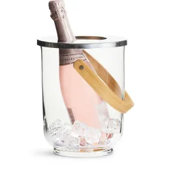 Sagaform Nature lantern with handle, Oak BeigeTransparent Best