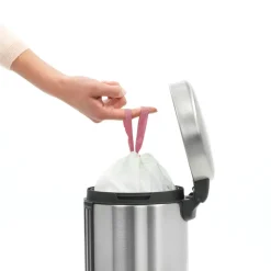 Brabantia New Icon pedal bin 3 liter, Matt steel fingerprint proof Silver-coloured Sale