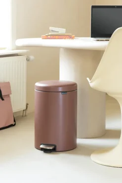 Brabantia New Icon pedal bin 20 liter, Satin taupe Brown Online