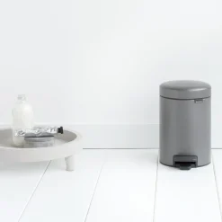 Brabantia New Icon pedal bin 3 liter, platinum Silver-coloured Hot