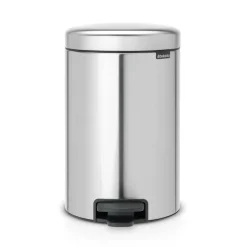 Brabantia New Icon pedal bin 12 liter, matte steel finger-print proof Silver-coloured Best
