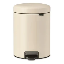 Brabantia New Icon pedal bin 5 liter, Soft Beige Best