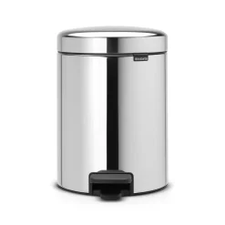 Brabantia New Icon pedal bin 5 liter, brilliant steel Silver-coloured Discount