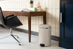Brabantia New Icon pedal bin 20 liter, Soft Beige Discount
