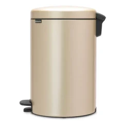 Brabantia New Icon pedal bin 20 liter, Metallic Gold Beige New