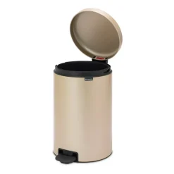 Brabantia New Icon pedal bin 20 liter, Metallic Gold Beige New