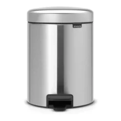 Brabantia New Icon pedal bin 5 liter, Matt steel fingerprint proof Silver-coloured Best