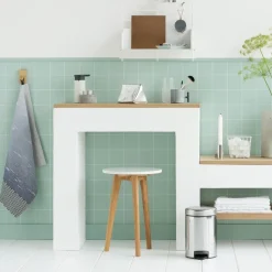 Brabantia New Icon pedal bin 3 liter, brilliant steel Silver-coloured Hot
