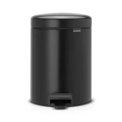 Brabantia New Icon pedal bin 5 liter, matte Black Discount