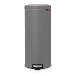 Brabantia New Icon pedal bin 30 liter, Mineral concrete Grey Hot