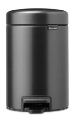 Brabantia New Icon pedal bin 3 liter, Confident Grey New