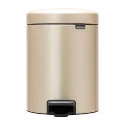 Brabantia New Icon pedal bin 5 liter, Metallic Gold BeigeGold-coloured Outlet