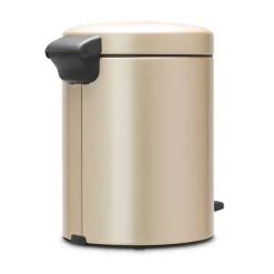 Brabantia New Icon pedal bin 5 liter, Metallic Gold BeigeGold-coloured Outlet