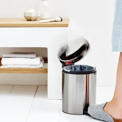 Brabantia New Icon pedal bin 5 liter, matte steel Silver-coloured Sale