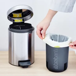 Brabantia New Icon pedal bin 3 liter, matte steel Silver-coloured Online