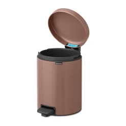 Brabantia New Icon pedal bin 5 liter, Satin taupe Brown Outlet