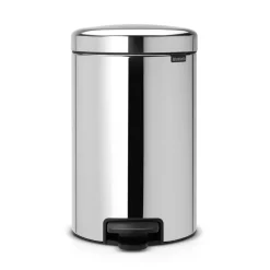 Brabantia New Icon pedal bin 12 liter, brilliant steel Silver-coloured Sale