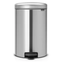 Brabantia New Icon pedal bin 20 liter, matte steel Silver-coloured Discount