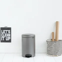 Brabantia New Icon pedal bin 12 liter, platinum Silver-coloured Best