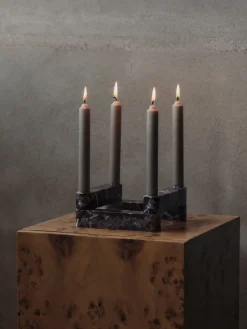 Ferm Living Newel module candlestick 4 pieces, Red Outlet