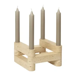 Ferm Living Newel module candlestick 6 piecesn, Travertine Beige Discount