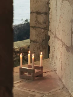 Ferm Living Newel module candlestick 6 piecesn, Travertine Beige Discount