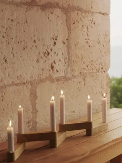 Ferm Living Newel module candlestick 6 piecesn, Travertine Beige Discount