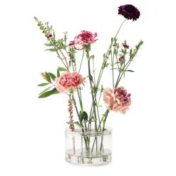 KLONG Äng vase, small, Stainless steel Silver-colouredTransparent Sale