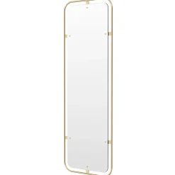 Audo Copenhagen Nimbus mirror rectangular, Polished brass Gold-coloured
