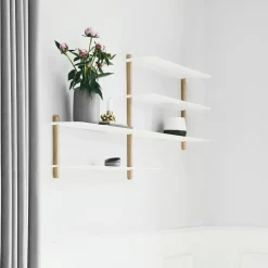 Gejst Nivo shelf B, Light oak- White New
