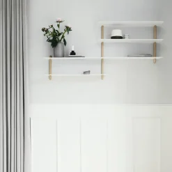 Gejst Nivo shelf B, Light oak- White New
