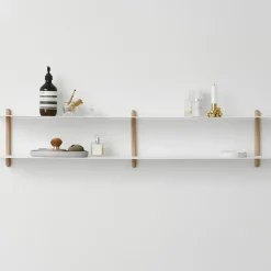 Gejst Nivo shelf C, Light oak- White Online