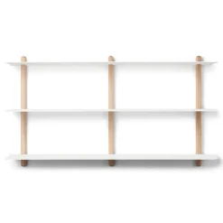 Gejst Nivo shelf D large, Light oak- White