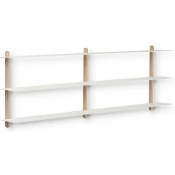 Gejst Nivo shelf D, Light oak- White New