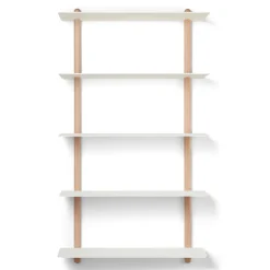 Gejst Nivo shelf E large, Light oak- White Hot